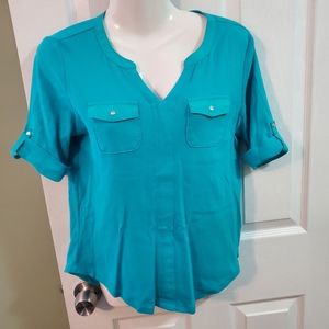 Turquoise blouse